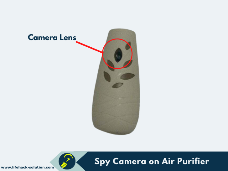 hidden spy camera on air purifier