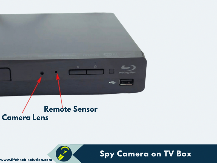 spy hidden camera on tv box