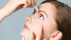 Eye drop to reduce eye strain