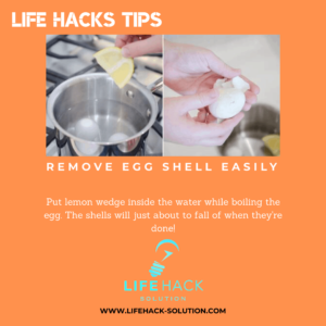 How to remove egg shell easily