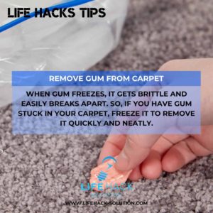 How to remove gum from carpet