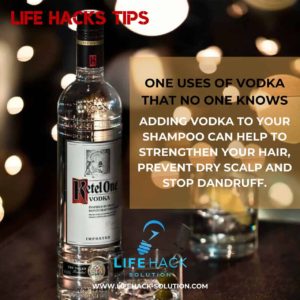 Vodka to strengthen hair scalp