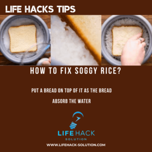 How to fix soggy rice