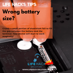 How to fix wrong battery size