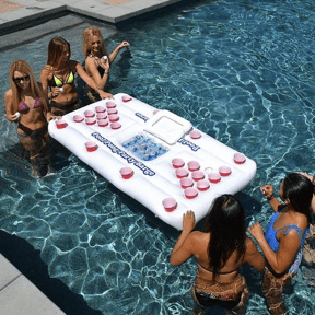 Floating Beer Pong Lounge - best house party product