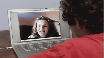 video Skype with your friend due to coronavirus lockdown