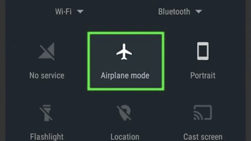 Turn On Airplane Mode