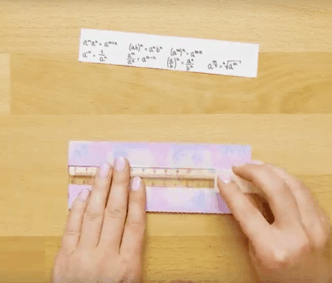 how to hide paper using ruler