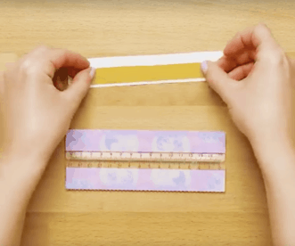 how to hide paper using ruler