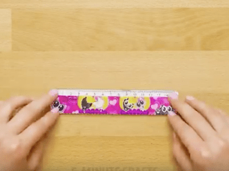 how to hide paper using ruler