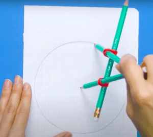 how to make a circle with pencils