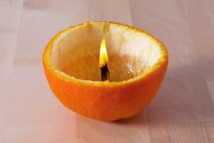 orange candle