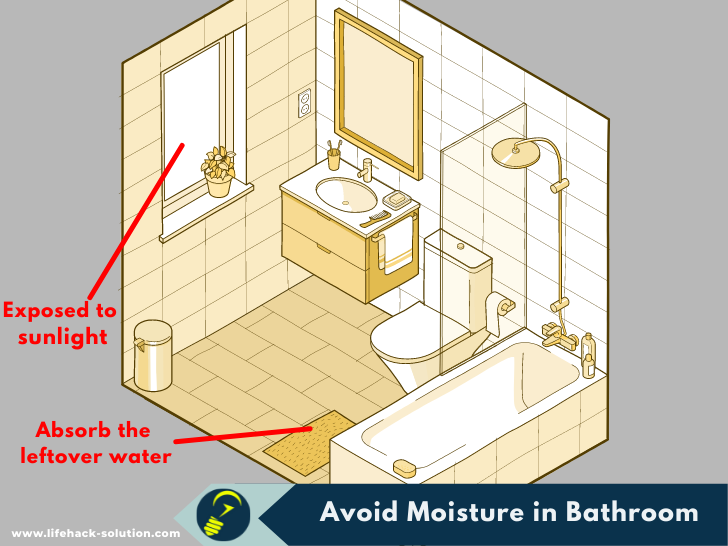 Keep bathroom dry to prevent centipedes