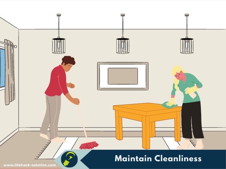 maintain home cleanliness to repel lizard