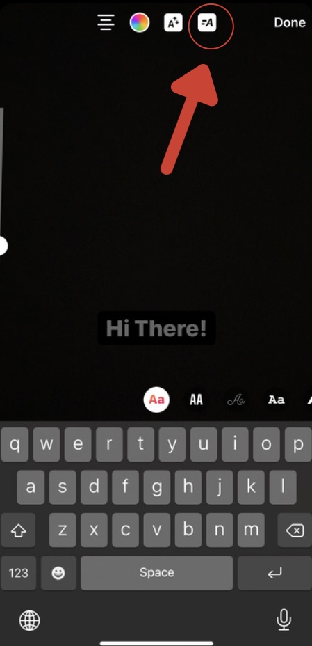 How to animate text on instagram story