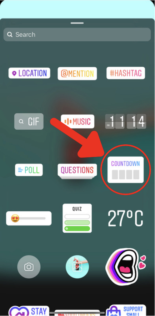how to add countdown instagram story 2