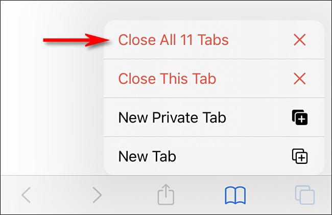 iphone life hacks to close all tabs at once