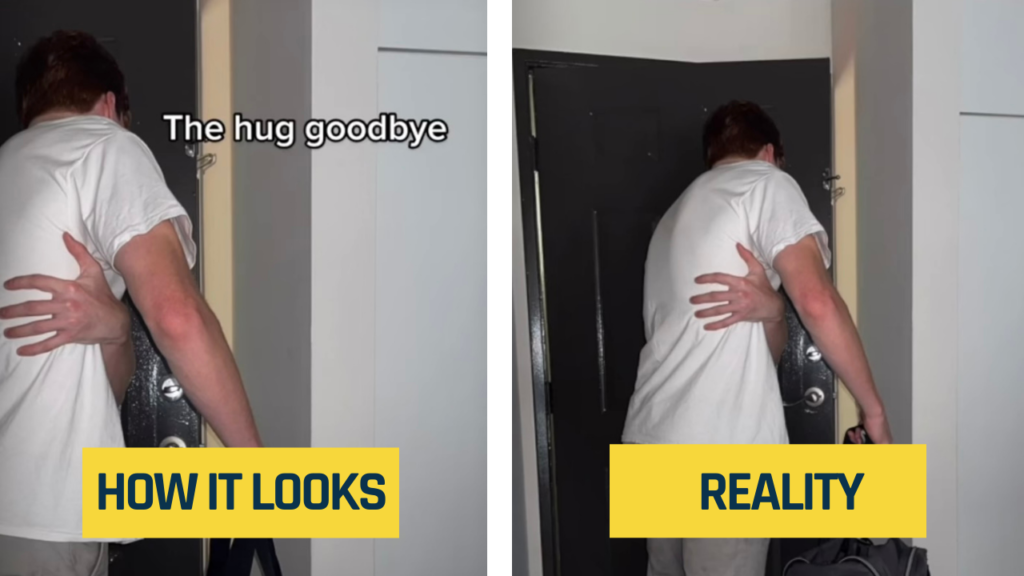 how to look like you get a hug in the picture