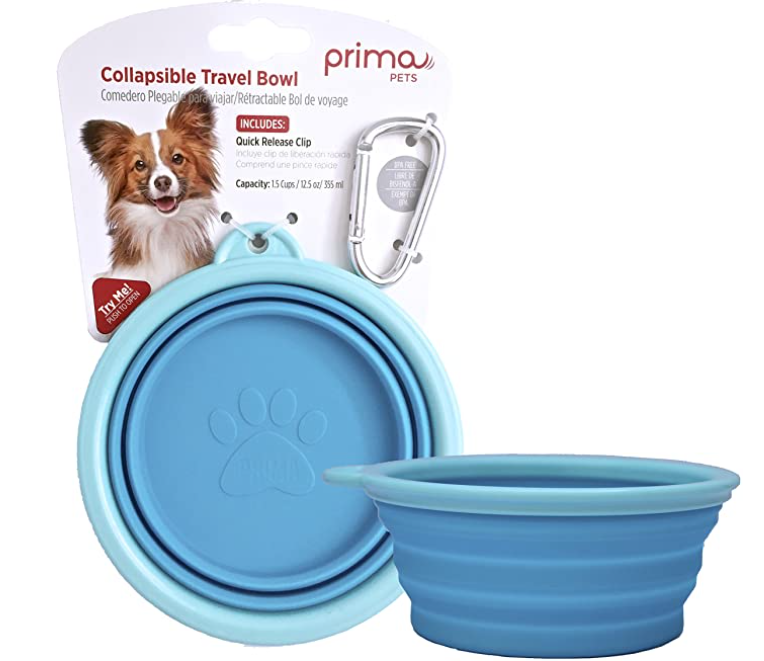collapsible water bowl for dog travelling