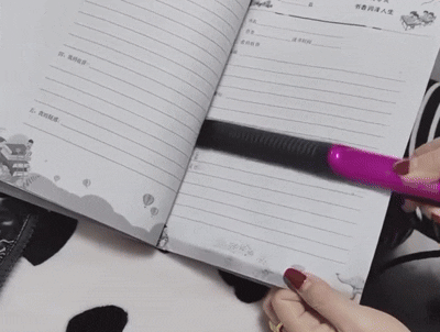 Use a Hair Straightener to Erase Pen Marks and Reuse a Notebook